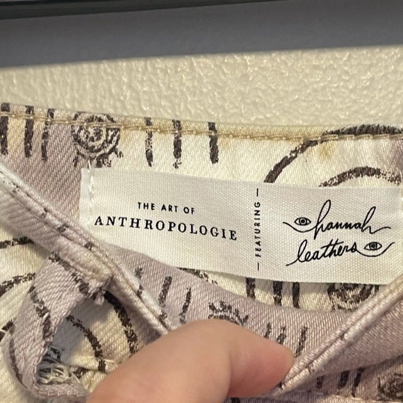 Anthropologie Rainbow Print Tie Dye Jean Shorts - Picture 6 of 9